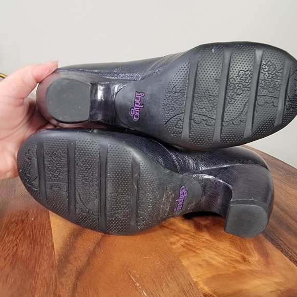 Clarks Indigo Elegant Black Leather Women's Heels Size 7 Comfy Wardrobe Staple - Picture 13 of 17